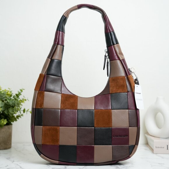 Coachtopia Handbags - Coach Coachtopia CCX57 Alter/Ego Crescent Shoulder Bag In Suede & Leather *RARE*